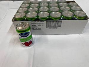 24x 7.5oz Cans Ocean Spray 100% Apple Juice