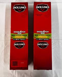 2x 12ct Box Jack Links Beef Stick & Cheese-Jalapeno