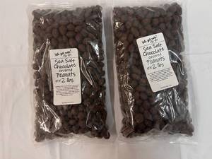 2x 2lb bags Sea Salt  Chocolate Covered Peanuts