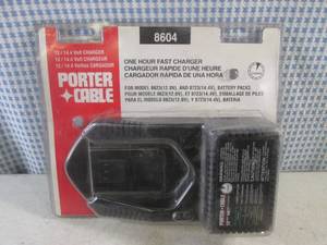lot 10 image: (H-1) Porter Cable 1214.4 Volt Battery Charger In Packaging