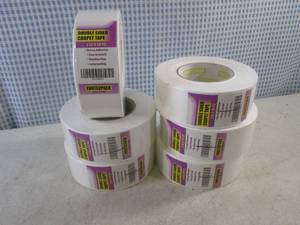 lot 25 image: (BSB) 6 Rolls of Double Sided Carpet Tape 2 in. x 30 yd.