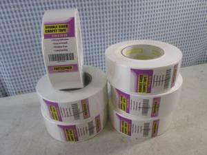 lot 27 image: (BSB) 6 Rolls of Double Sided Carpet Tape 2 in. x 30 yd.