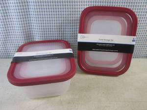 lot 92 image: (BS) 2 - 6pc Food Storage Container Sets