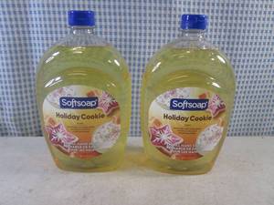 lot 99 image: (BS) 2 SoftSoap Holiday Cookie Refill Hand Soap 50oz