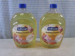 lot 100 image: (BS) 2 SoftSoap Holiday Cookie Refill Hand Soap 50oz