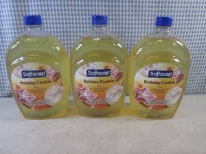 lot 117 image: (BS) 3 SoftSoap Holiday Cookie Refill Hand Soap 50oz