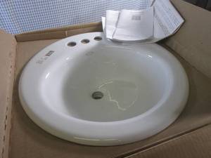 lot 139 image: (EC1) Kohler Cast Iron Self-Rimming Lavatory Sink