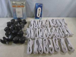 lot 141 image: (D-3) Universal Ceiling Fan & Light Wall Controler 15 Replacement Chair Etc Wheels and Several New Lamp Cords