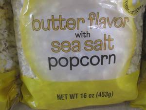 lot 182 image: (EC2) 3 - 1 Pound Bags Popcorn Butter Flavor with Sea Salt Past Date