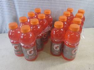 lot 185 image: (C-1) 2 - 8-Packs Gatorade Strawberry Watermellon 20oz Bottles Best by March 2024
