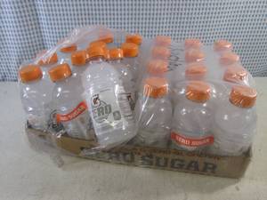 lot 188 image: (C-1) Case of 24 Gatorade Zero Glacier Cherry 12oz Bottles Best by March 2024