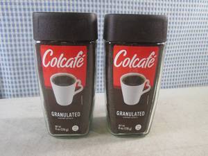 lot 200 image: (B-3) 2 Jars Colcafe Granulated Instant Coffee 6oz Best by April 2024