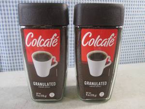 lot 201 image: (B-3) 2 Jars Colcafe Granulated Instant Coffee 6oz Best by April 2024