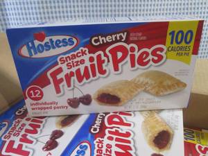 lot 223 image: (C-2) Case of 6 Boxes Hostess Cherry Snack Size Fruit Pies Past Date