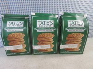 lot 242 image: (B-2) 3 Bags Tates Bake Shop White Chocolate Macadamia Nut Cookies Past Date
