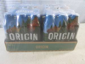 lot 244 image: (C-2) Case of 4 - 6-Packs Origin Natural Spring Water 15.2oz Bottles Past Date