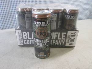 lot 259 image: (B-2) 12 Cans Black Rifle Espresso Mocha Coffee Beverage 11oz Cans Best by Jan 2024