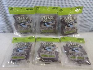 lot 290 image: (B-1) 6 Bags of Wild River Green Chile Beef Jerky Past Date