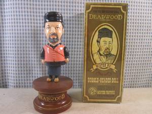lot 323 image: (FS) Rare Deadwood Mister Wu (Keone Young) Bobble-Headed Doll with Box 9 14 Tall