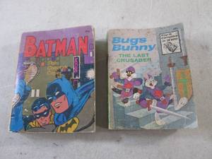 lot 351 image: (BSB) 2 Vintage A Little Big Books - Batman The Cheetah Caper and Bugs Bunny The Last Crusader
