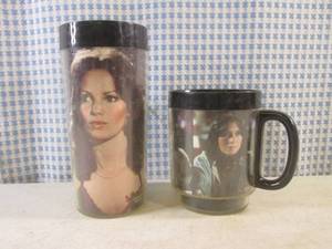lot 355 image: (BSB) Vintage Charles Angels Thermo-Serv Glass and Cup