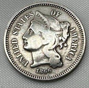 1866 Three Cent Nickel