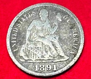 1891 Liberty Dime