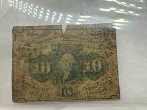 1862 Ten Cent Currency Postage