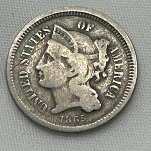 1865 Three Cent Piece