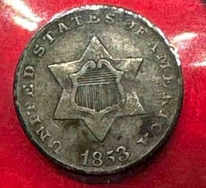 1853 Silver Trime