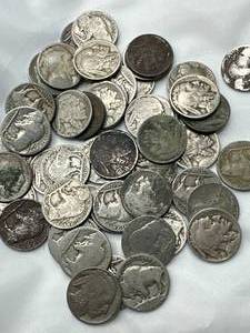 Lot of 50 Buffalo Nickels