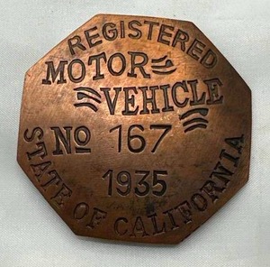 California Chauffeur Badge