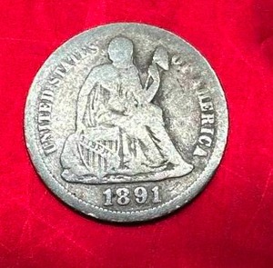 1891 Seated Liberty Dime