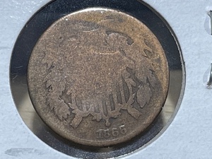 1866 2 Cent Coin