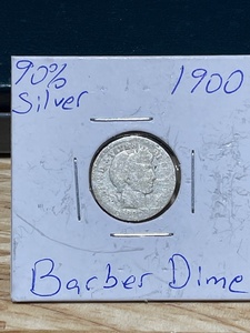 1900 Barber Dime