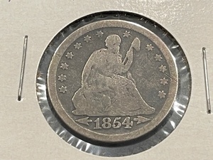 1854 Liberty Seated Quarter Type 4