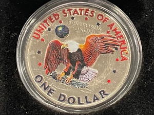 1972-D Eisenhower Dollar Colored