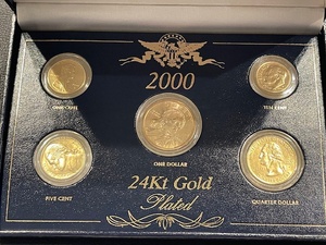 2000 Gold Plated Coin Set