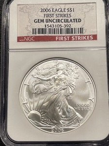 2006 Silver Eagle NGC Gem Uncirculated First Strike