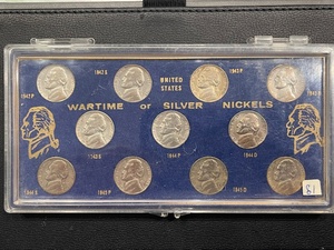 War Nickels 35% Silver Complete Set