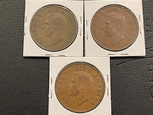 King George Australia and New Zealand Cents