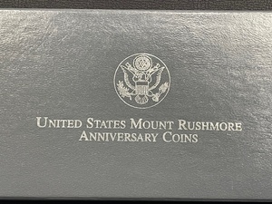 Mount Rushmore Anniversary Proof Set Dollar is Silver