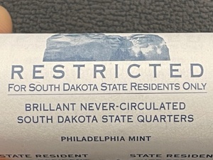 South Dakota Quarters Brilliant Never Circulated Rolls