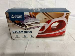 lot 8 image: Commercial Care 1200-Watt Portable Steam Iron