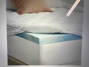lot 41 image: Sealy 3  1 SealyChill Gel-Infused Memory Foam Topper with Plush Pillowtop Cover - Queen