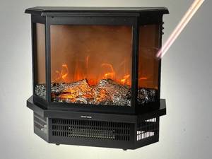 lot 44 image: EdenBranch Heating 22 3-Sided Freestanding Electric Fireplace Stove