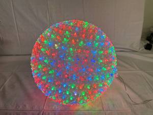 lot 45 image: Alpine Corporation Hanging Sphere with 500 Multicolored Flashing LEDs