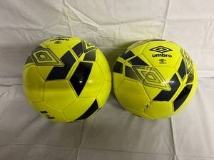 lot 60 image: Two Umbro Soccer Balls - Size 5 and Size 4