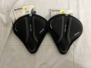 lot 74 image: 2 Bikemate Wide Memory Foam Bike Seat Covers