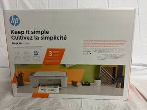 lot 144 image: HP Deskjet 2755e Wi-Fi All-in-One Inkjet Printer